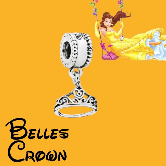 BOGO! Bundle to get the discount!! 925 Silver Crown Dangle Charm - Picture 1 of 2